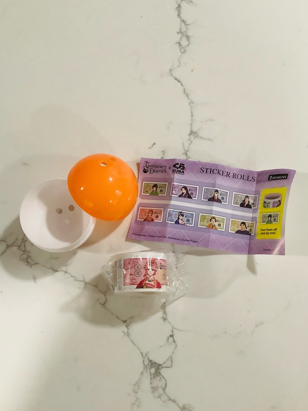 The Apothecary Diaries x Kura Sushi Sticker Roll